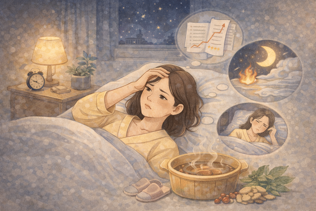How to deal with difficulty falling asleep? TCM approaches